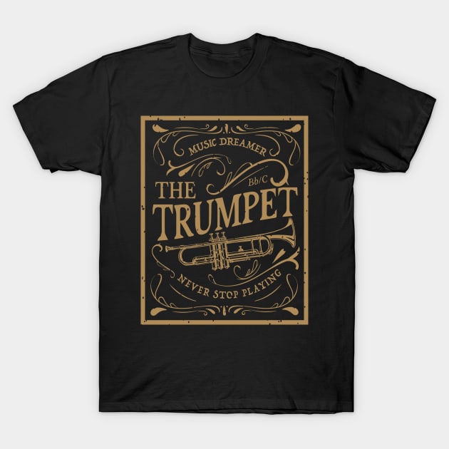 Trumpet Dreamer T-Shirt by MalditaNovena